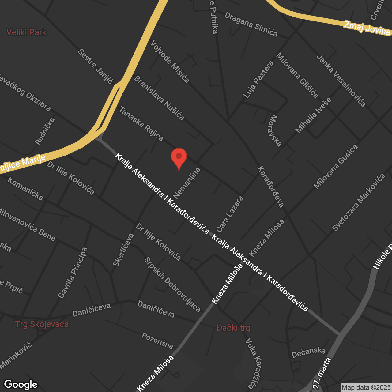 Lokacija Sane Gradnja - Tanaska Rajića, Kragujevac